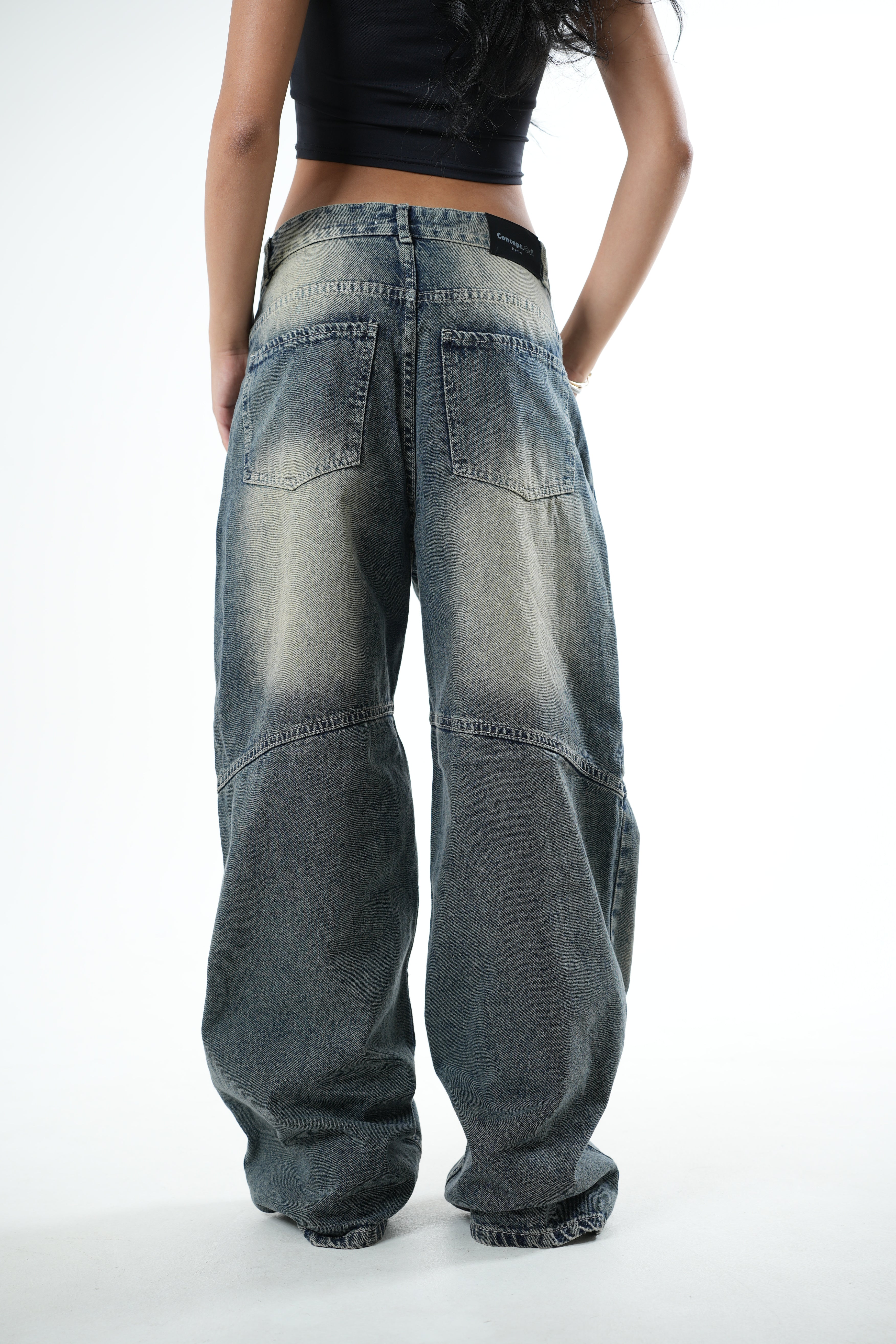 Arsenic with Camouflage Green Washed Denim