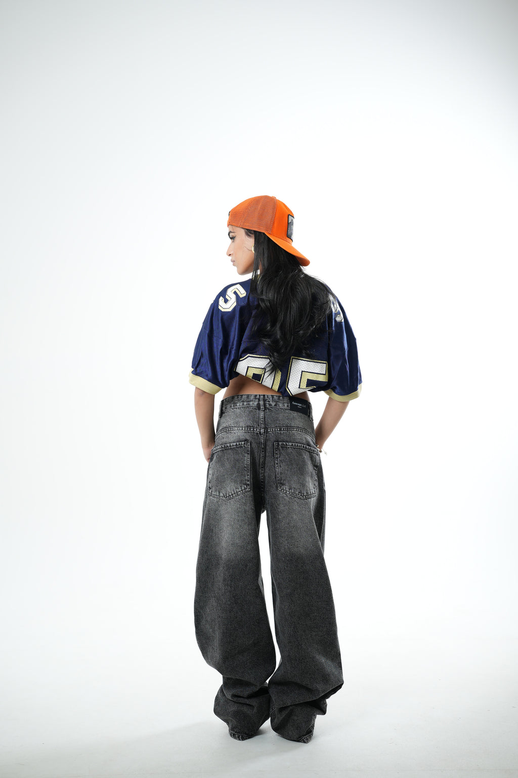 Gray with Manatee Washed Denim