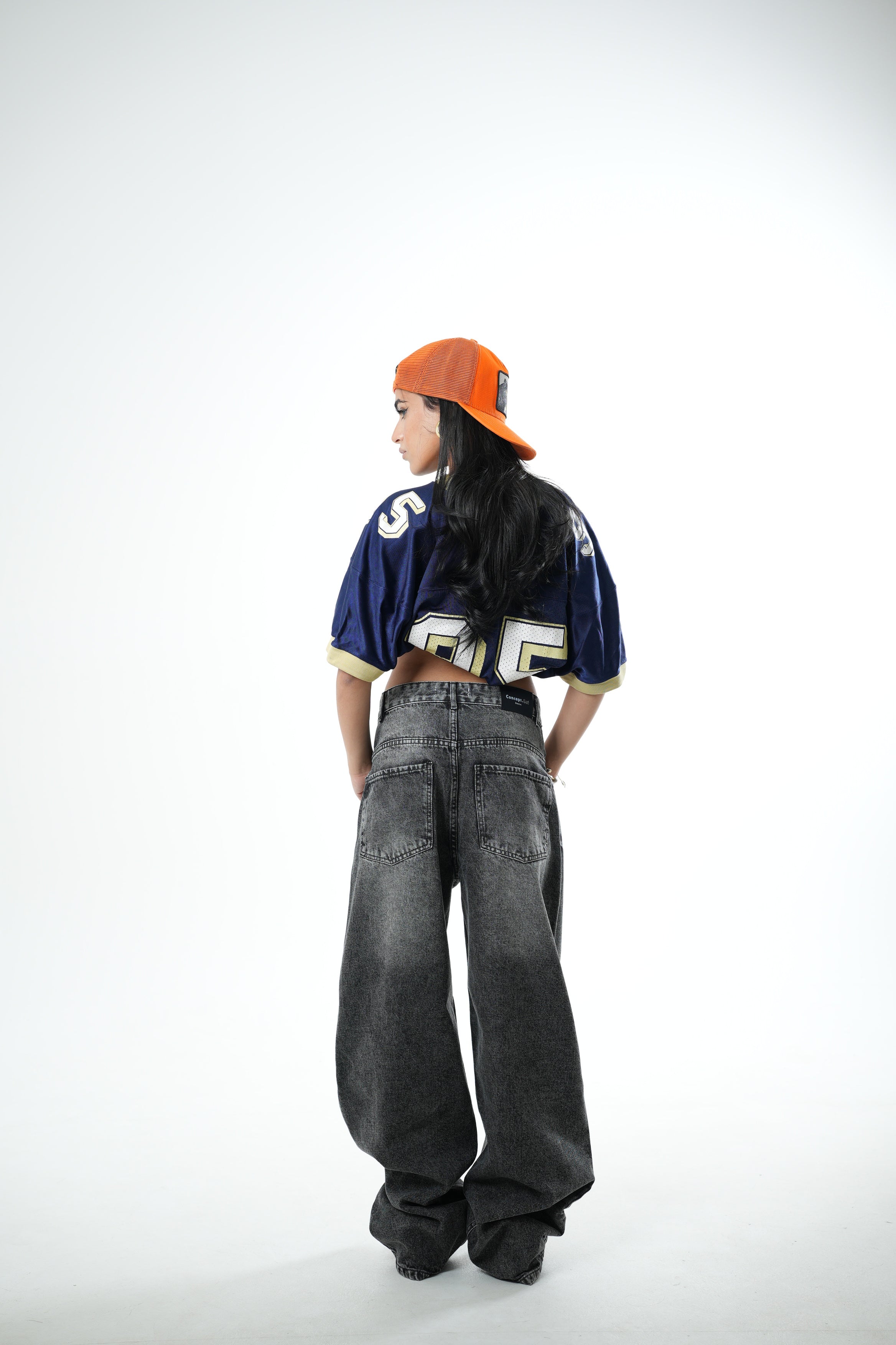 Gray with Manatee Washed Denim